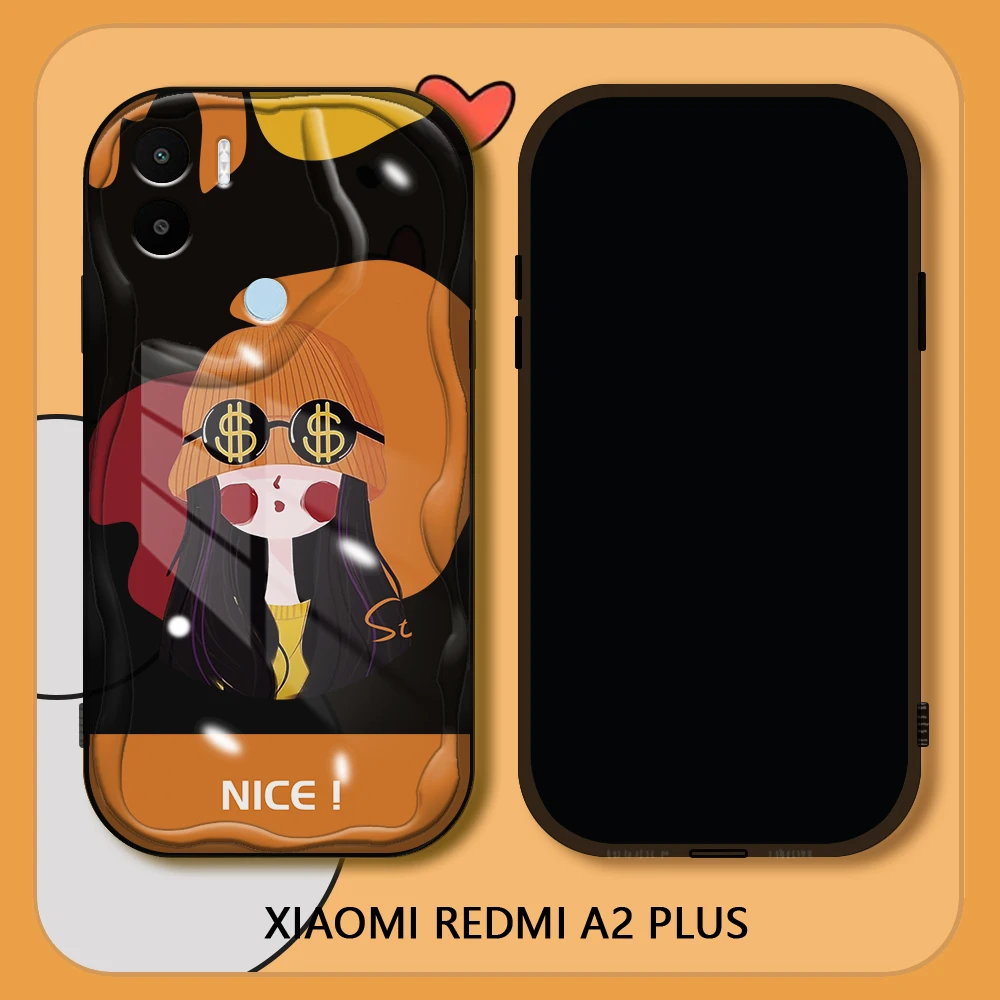 

Чехлы для Xiaomi Redmi A2 Plus A3 A1 + милая задняя крышка для девочек, прозрачный мягкий силиконовый чехол для телефона