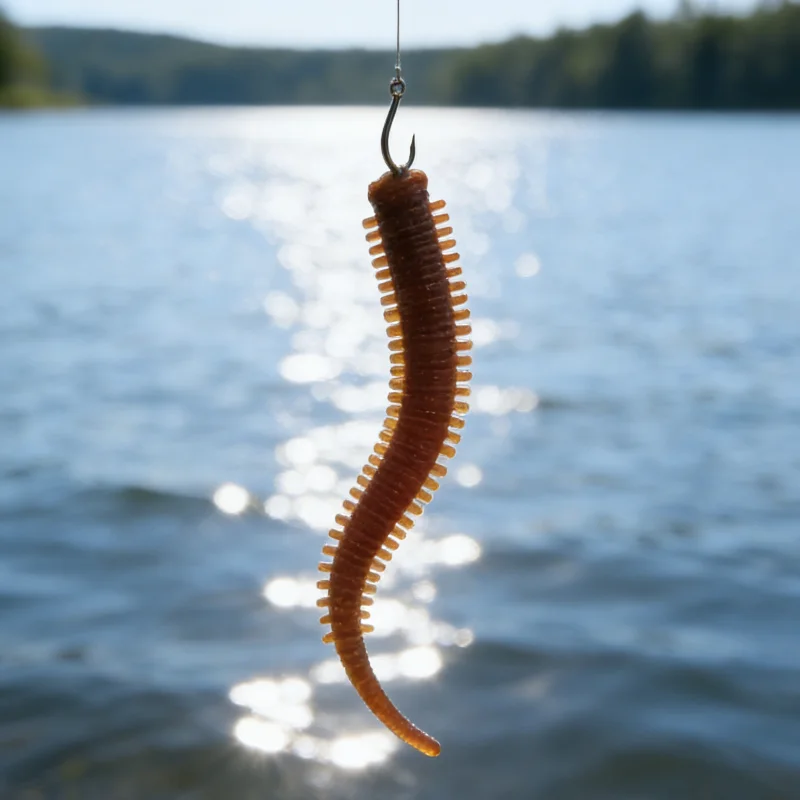 

10Pcs Bionic Sandworm Soft Lures, 7.5cm 0.8g Floating TPE Bait, Sea Fishing Artificial Bait Tackle