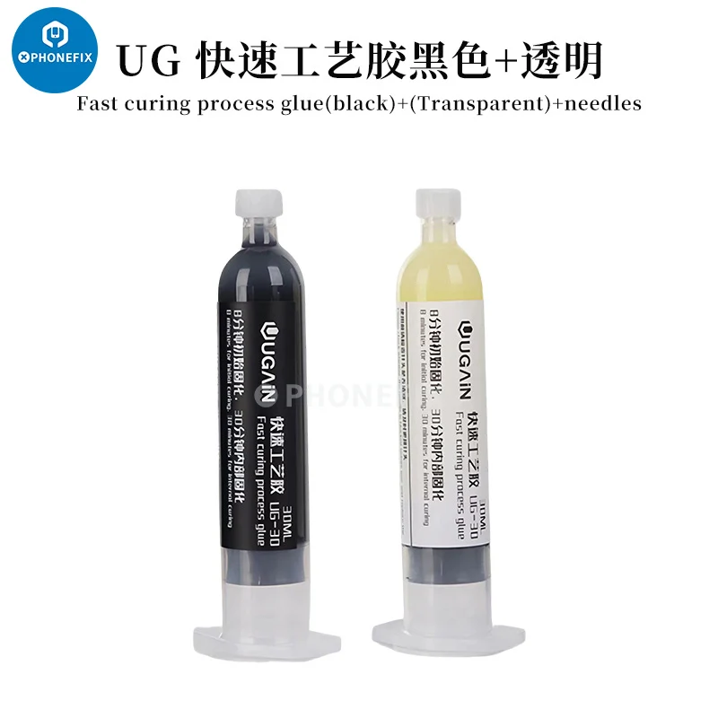 UG Structural Adhesive 2UUL Guru Glue Soft Buffer Adhesive Black White 30ML For iPhone Huawei Frame Rear Glass LCD Repair Glue