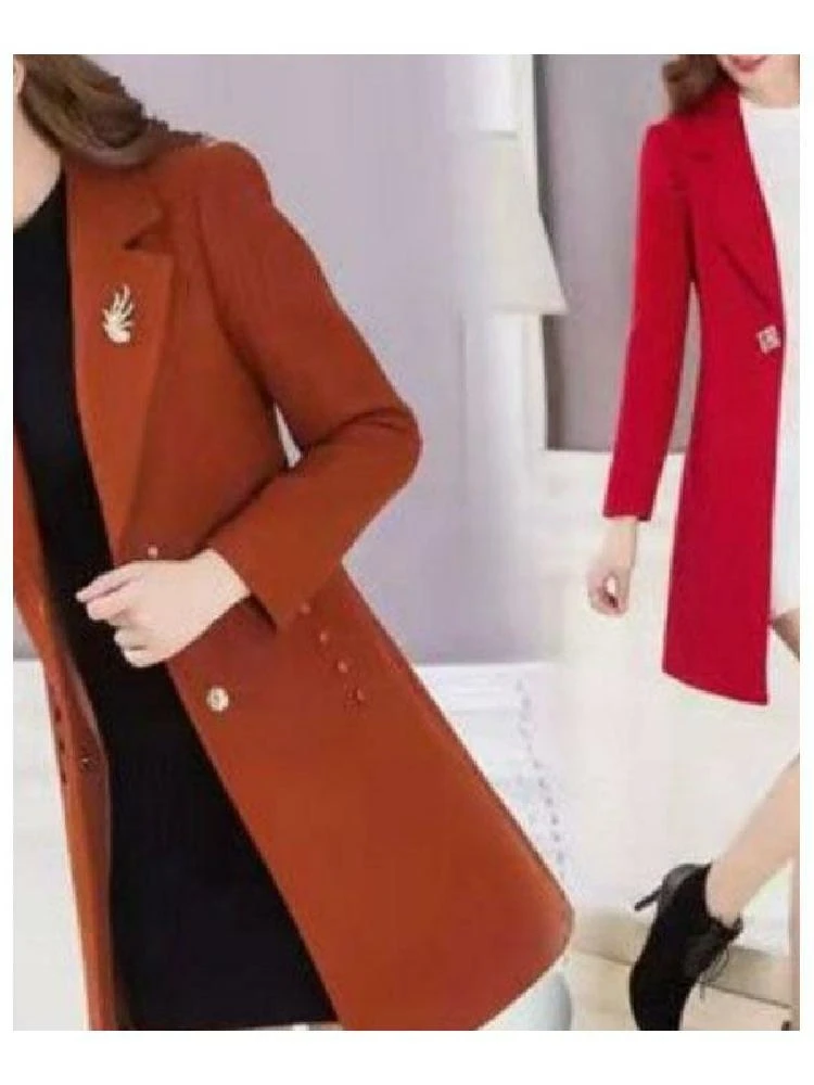 المرأة منتصف طول معطف الصوف الخريف الشتاء جديد Sle دعوى طوق التخسيس Faionable النسخة الكورية عارضة العصرية