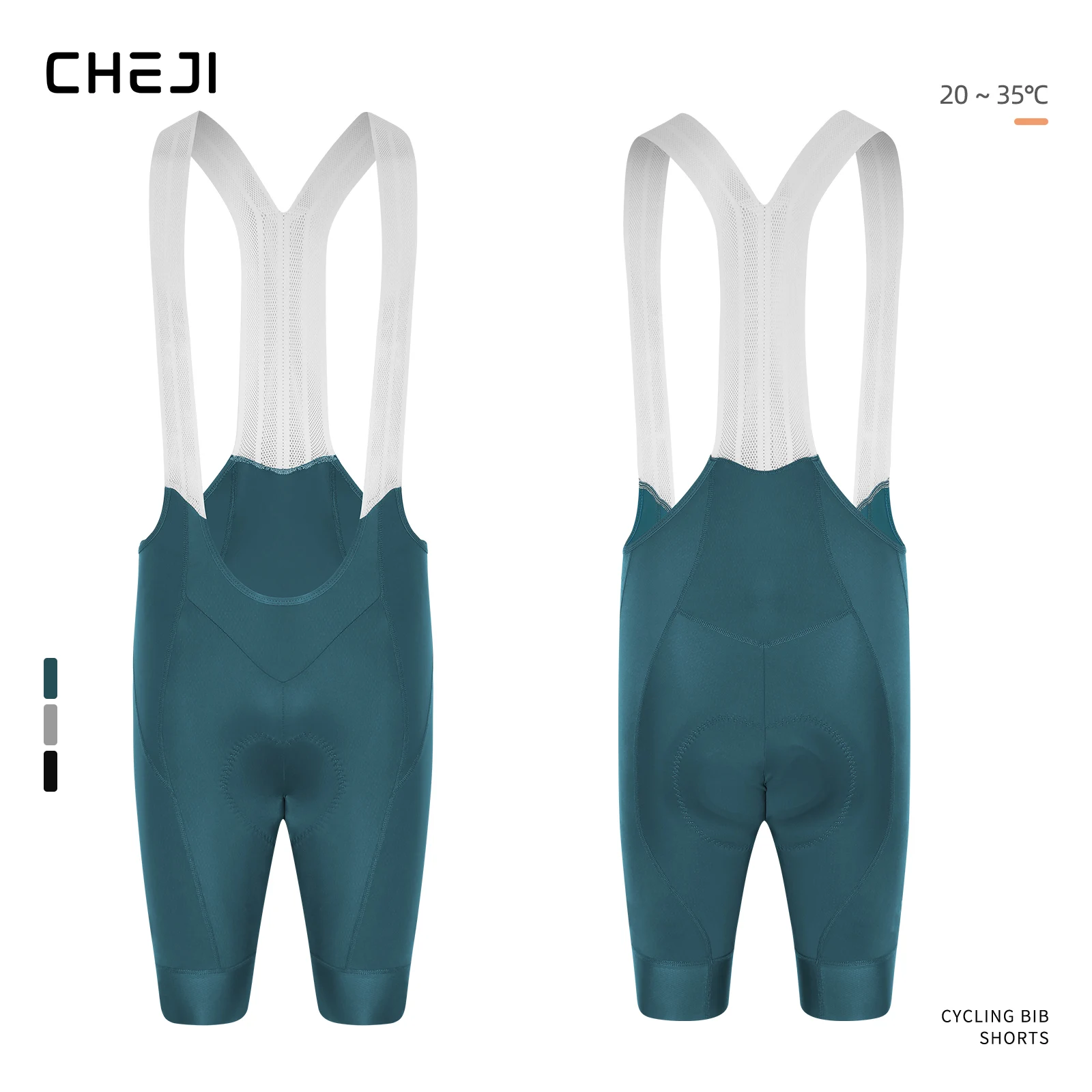 

Cheji Men's Cycling Bib Shorts Compression Cycling Bib Pants Breathable Compression Sports Fitness Cycling Bib Shorts