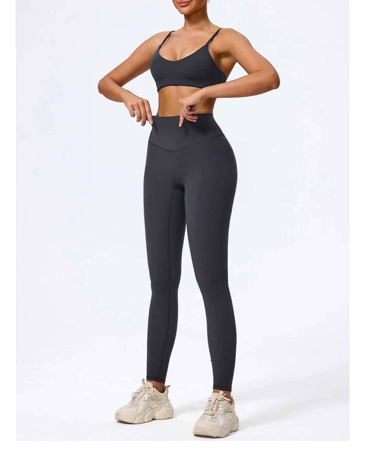 Ctenkevet Sommer Neu Damen U-förmiger Bandeau-Sport-BH für Fitness, Yoga und Workout – Rückenfreies Crop-Top für Frauen – Detail 24