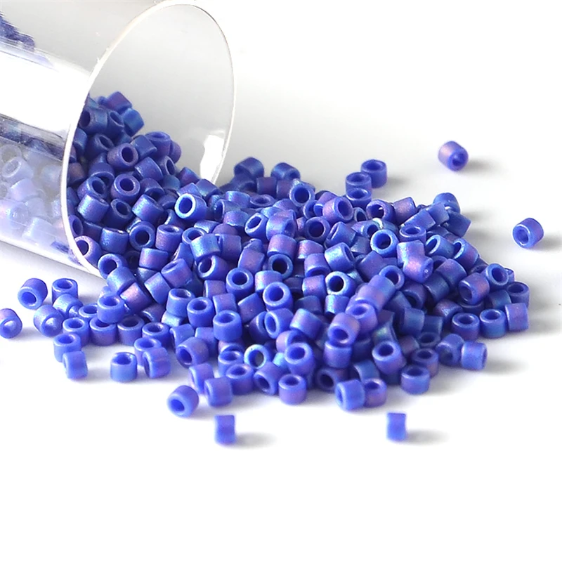 10g/Pipe 1.6mm Miyuki Beads Frosted Rainbow Japanese Delica Glass Bead For French Embroidery DIY Jewelry Making Accessories image 3
