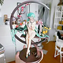 Figurine en PVC Hatsune Ata Ku Cheongsam, peintures de prairie, statue, modèle de collection, jouets, cadeaux d'anniversaire, offre spéciale, 25cm