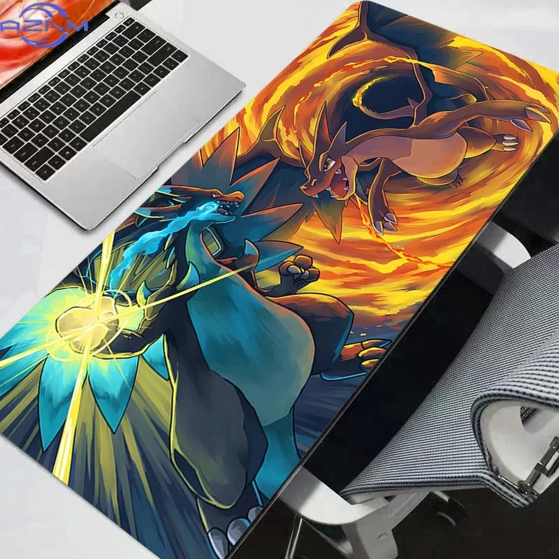 Pokemon Pikachu Gengar Mouse Pad Anime Carpe Large PC Gamer Computer Mausepad Varmilo Keyboard Gaming Accessories Desk Mat rug