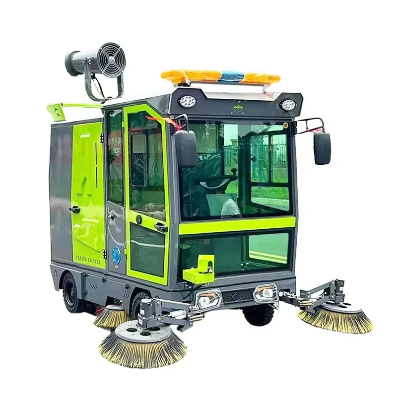 Road Cleaning Machine Battery Floor Scrubber Industrial Electric Multi-functional Floor Cleaning Machine Ride-on Cleaner