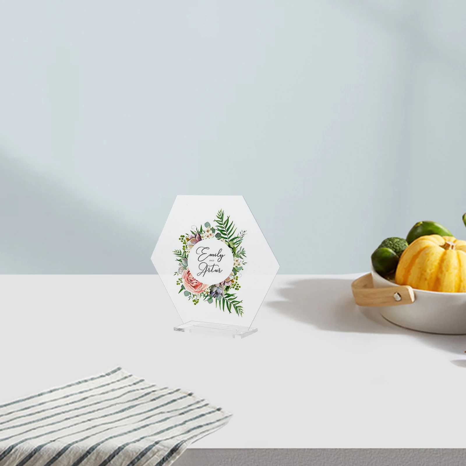 

18pcs Seat Card Acrylic Blank Signs for Wedding Party Table Number Reusable DIY Projects Smooth Edges Protective Film