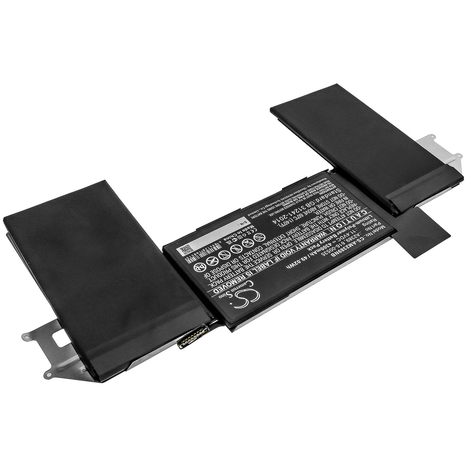 CS Replacement Battery for Apple MacBook Air 13(Late 2020),MacBook Air 2020 M1 Entry,MacBook Air C PN:A2389 4300mAh / 49.02Wh