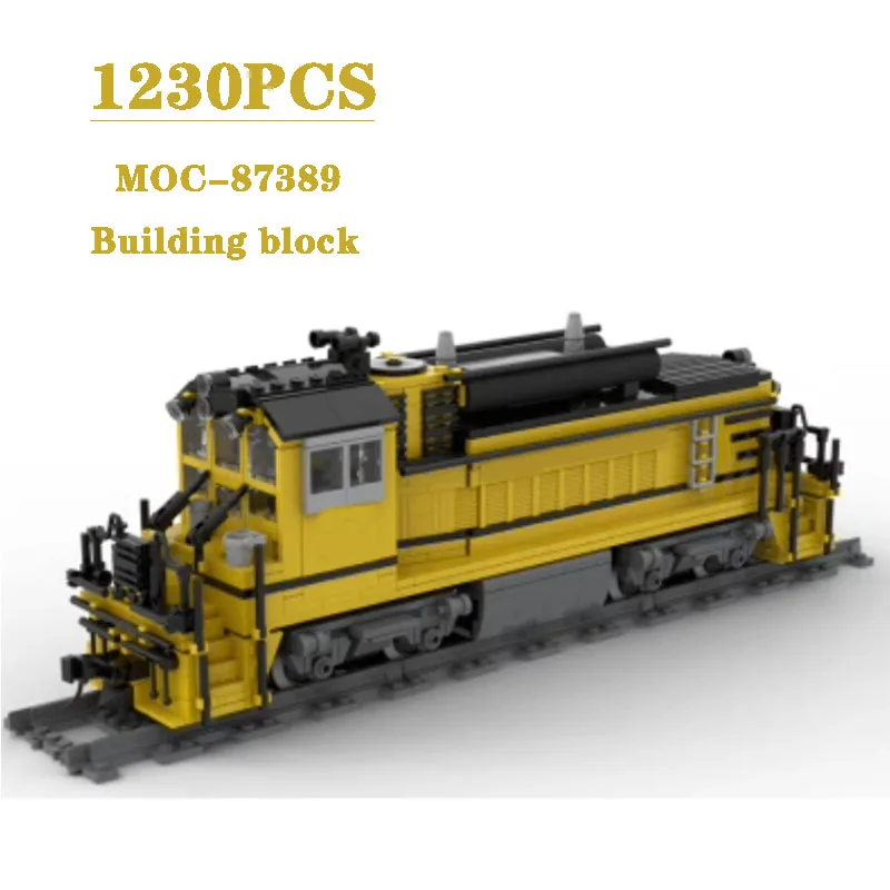 Classic Building Block MOC-87389 Static Train Electronic Drawing Assembly Block Model 1230PCS Boy Birthday Christmas Toy Gift