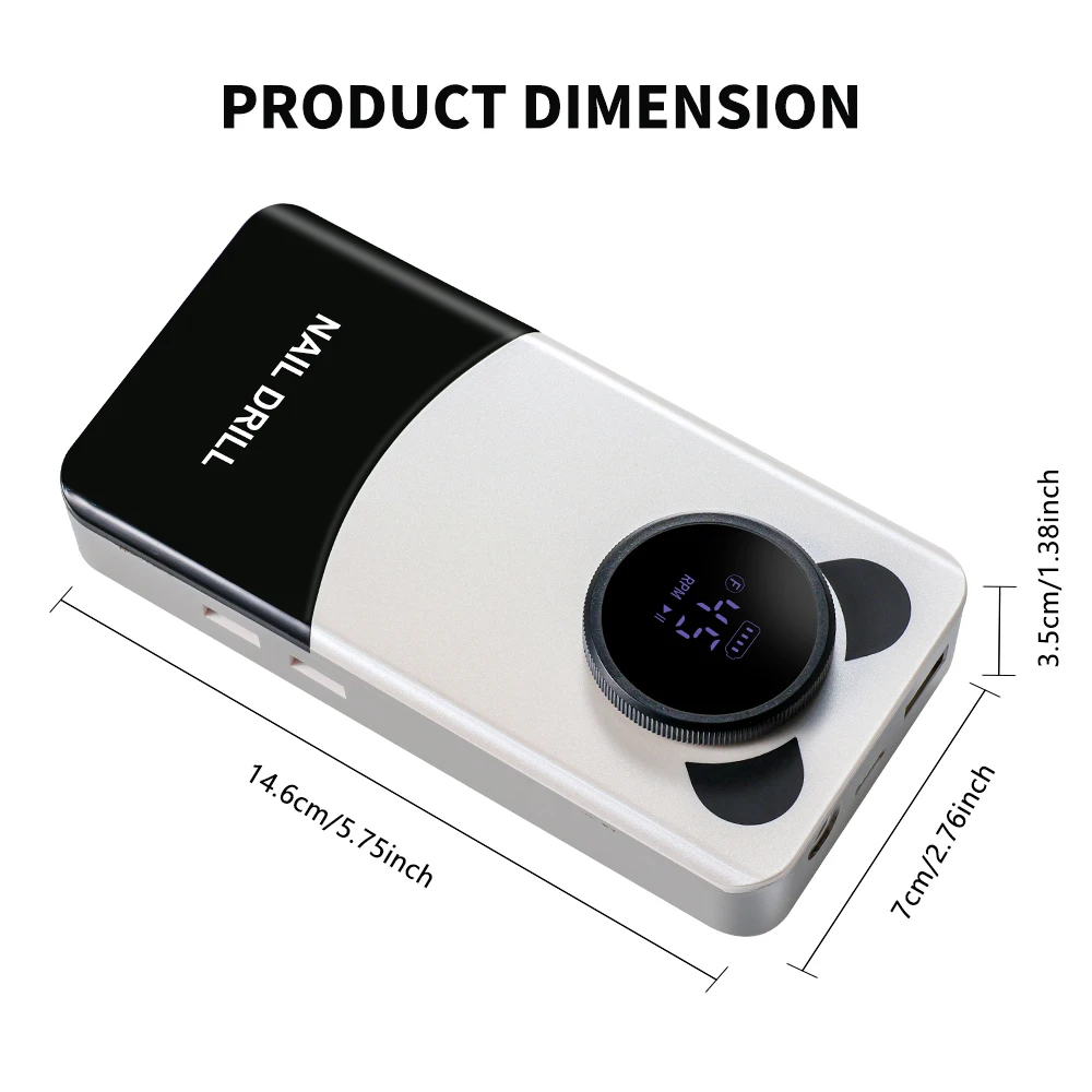 45000RPM Professional Electric Nail Drill Rechargeable Nail File Machine Low Noise Nail Sander File For Manicure Salon Tool