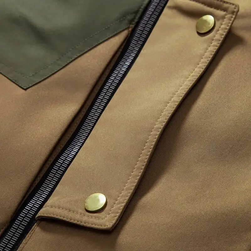 2025 الشتاء Techwear سميكة الرجال مزدوجة البريدي تصميم جاكت مزود بغطاء للرأس للجنسين سترة الشارع الشهير معاطف دافئة