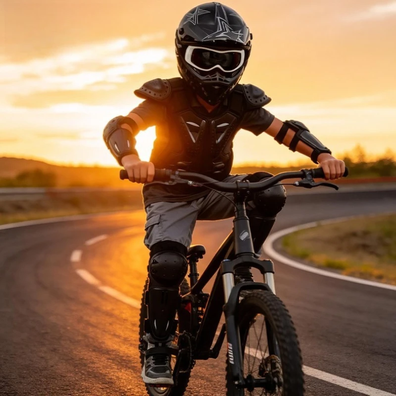 Children Vest Armor Full Body Protector Motocross Armor Jacket Chest Spine Protection Gear Elbow Shoulder Knee Guard view 4