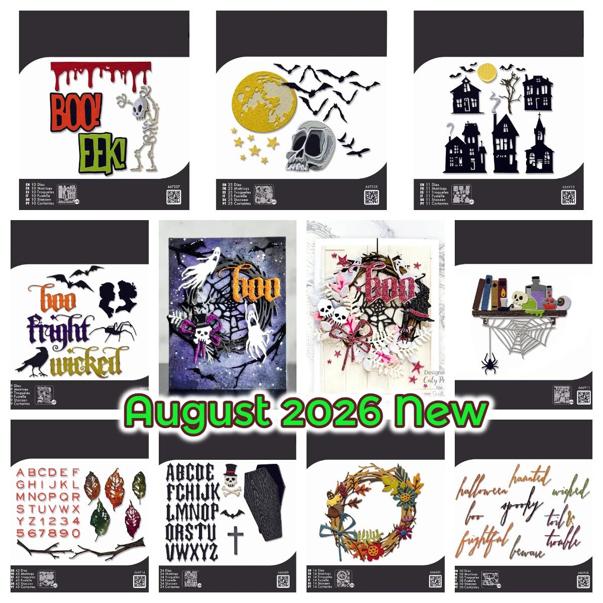 Tap Die Set - August 2026 New Handwritten Halloween Die