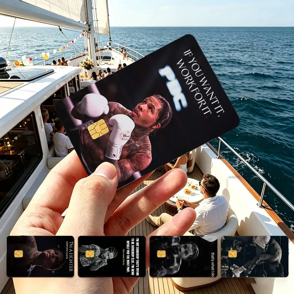 G-Gervonta Boxer D-Davis Credit Card HD Stickers Small Chip Waterproof Sticker Game Card Decal Gift