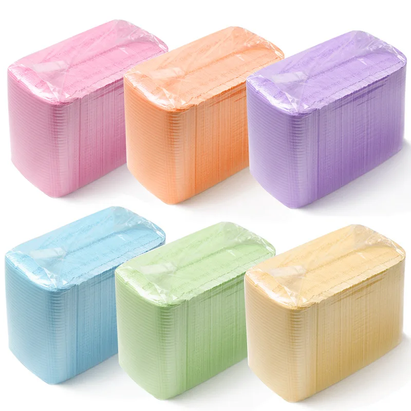 

125 PCS Disposable Nail Art Table Mat, Waterproof Nail Tips Art Table Towels Mat, 3 Ply Nail Napkins Paper Sheet for DIY Salon