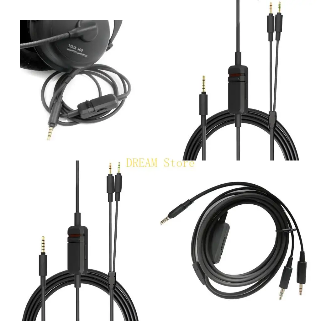 

Auxiliary Cable Hifi Sound Lines for Beyerdynamic MMX300 with Volume Control best sale