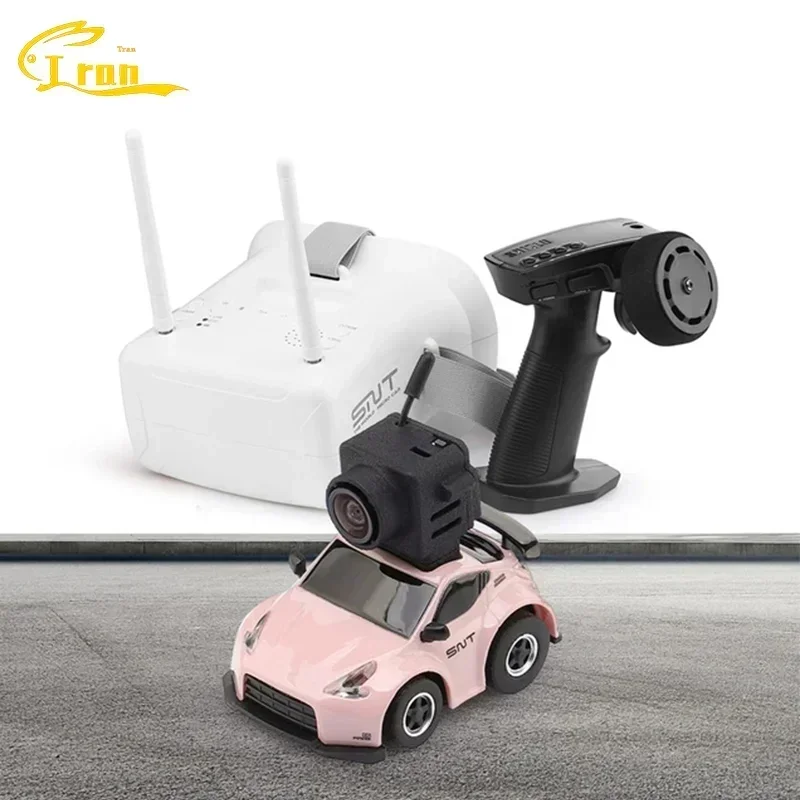 Snt 1:100 Q25-370z Fpv Rc Car With Goggles Micro Rc Desk Race Table Car Remote Control Car Magnetic Attraction Fpvbox Race 25mw