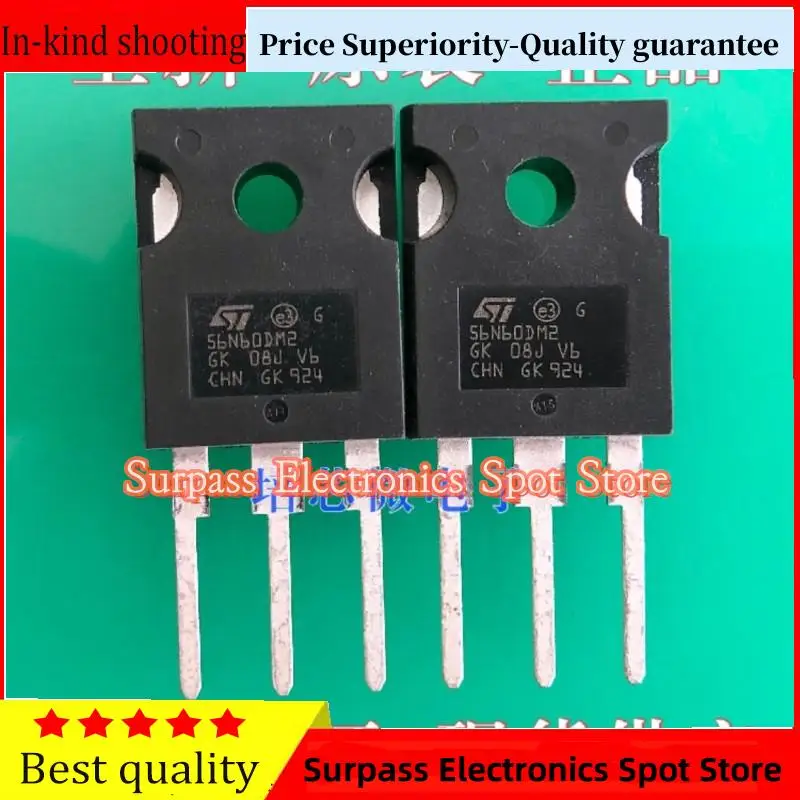 

10PCS-100PCS STW56N60DM2 56N60DM2 MOS TO247 50A/600V Price Superiority-Quality guarantee