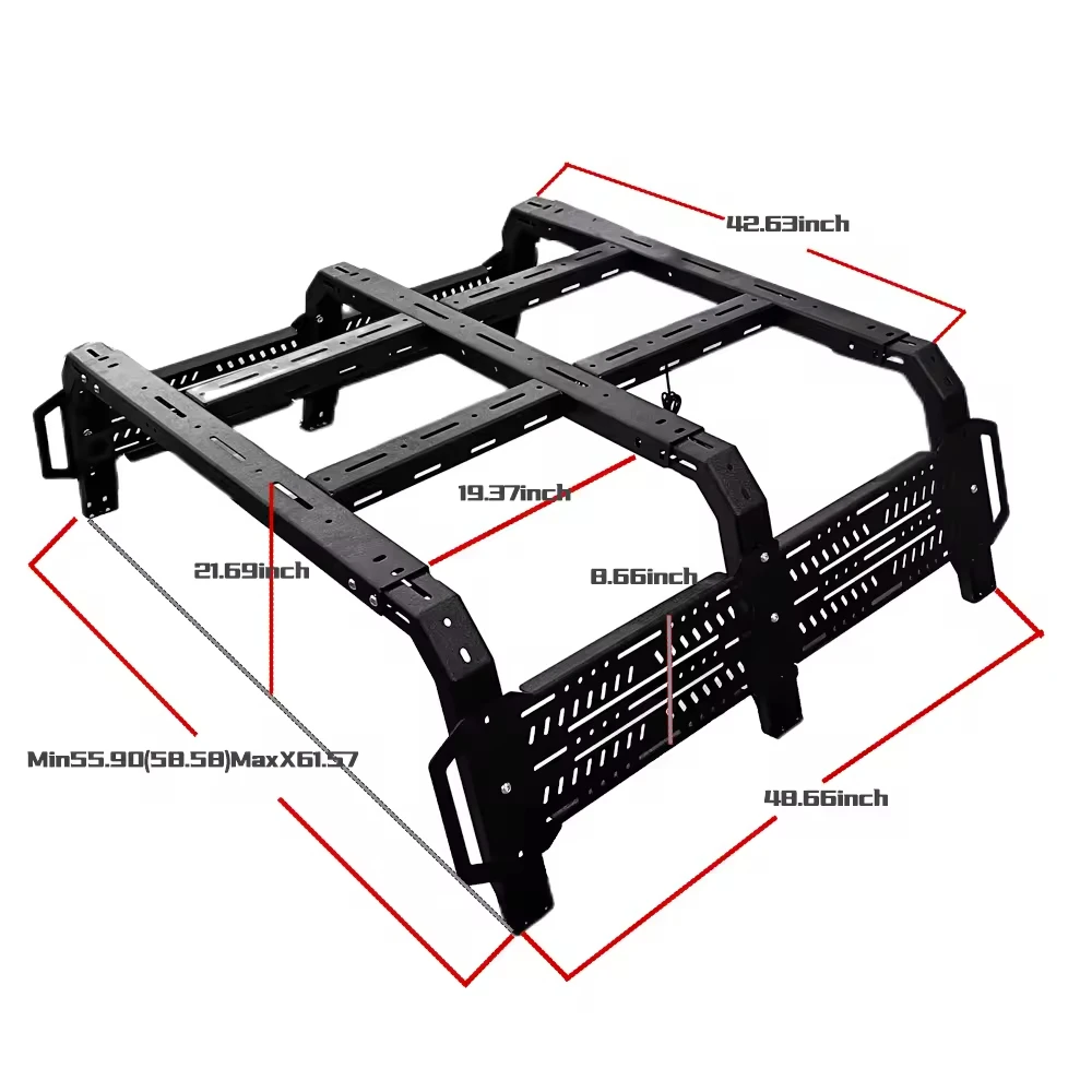 Spedking High quality Luggage Rack Cargo Carrier Roof Rack with ladder fit for Wrangler JK JL