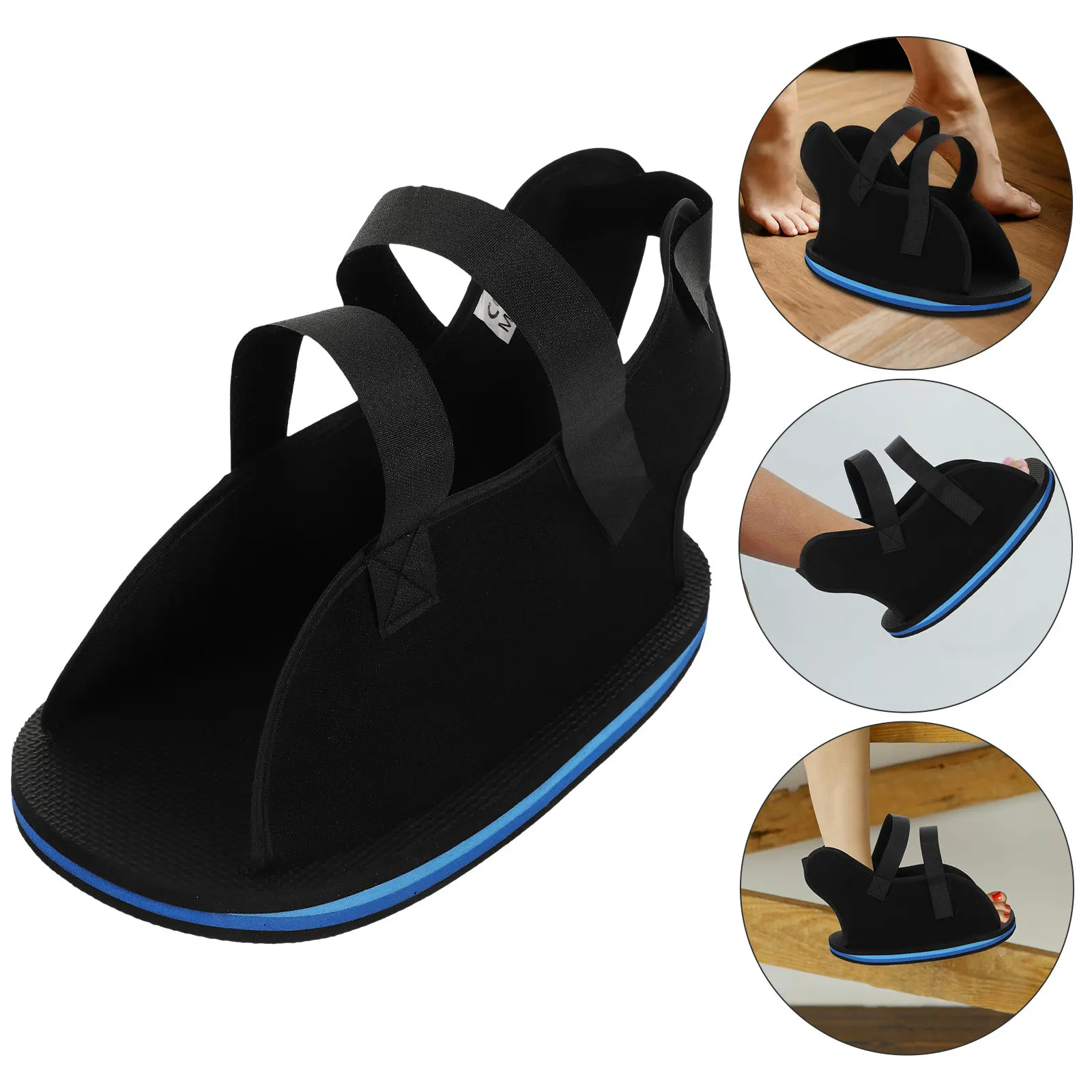 

1 шт. реабилитационная ходунка-ботинок из холщовой ткани для гипсовых повязок при переломах, с липким ремешком, для использования в постели, для облегчения боли и восстановления