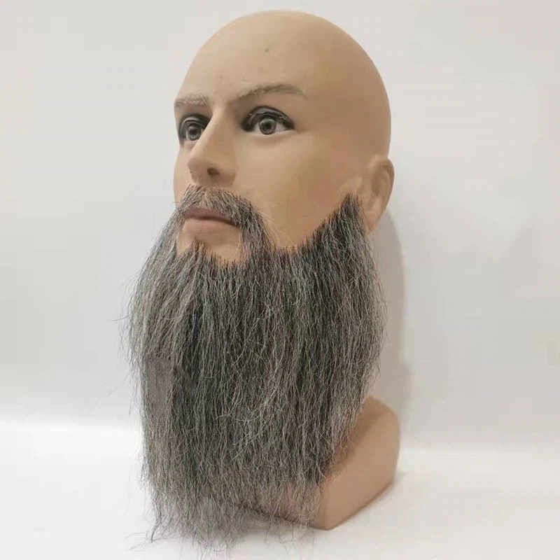 

Пользовательские ручной работы на Рождество, Хэллоуин, аниме, аксессуары для косплея, черно-белые усы, длинная борода, реквизит для киновечеринки