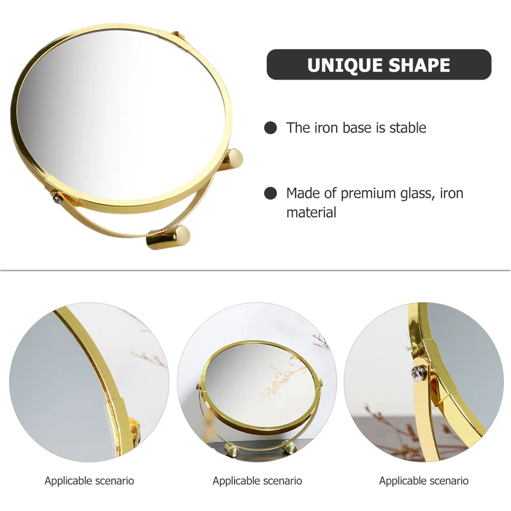 Desktop Mirror Tabletop Makeup Mirror Rotating Makeup Mirror Desk Glass Mirror small mirror for desk