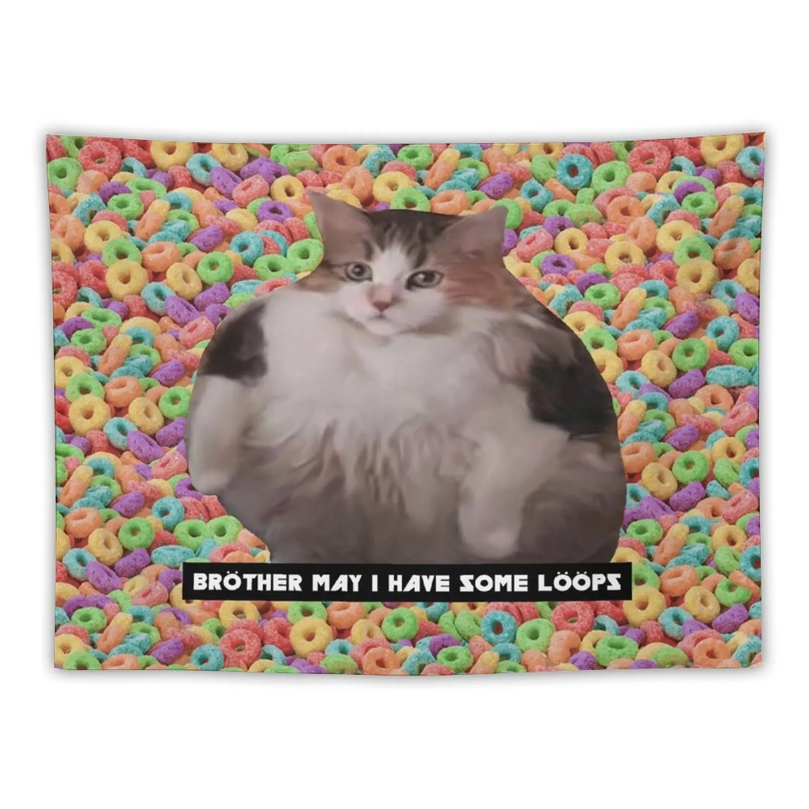 

Loops Brother Kitty Tapestry Home Decoration Wall Decor Decoration For Home Outdoor Decoration Tapestry
