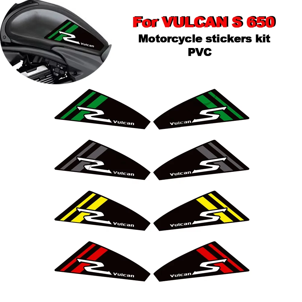 

For Kawasaki VULCAN S 650 VN650 VULCANS Motorcycle Fuel Tank pad Grips stickers side Tankpad protector kit