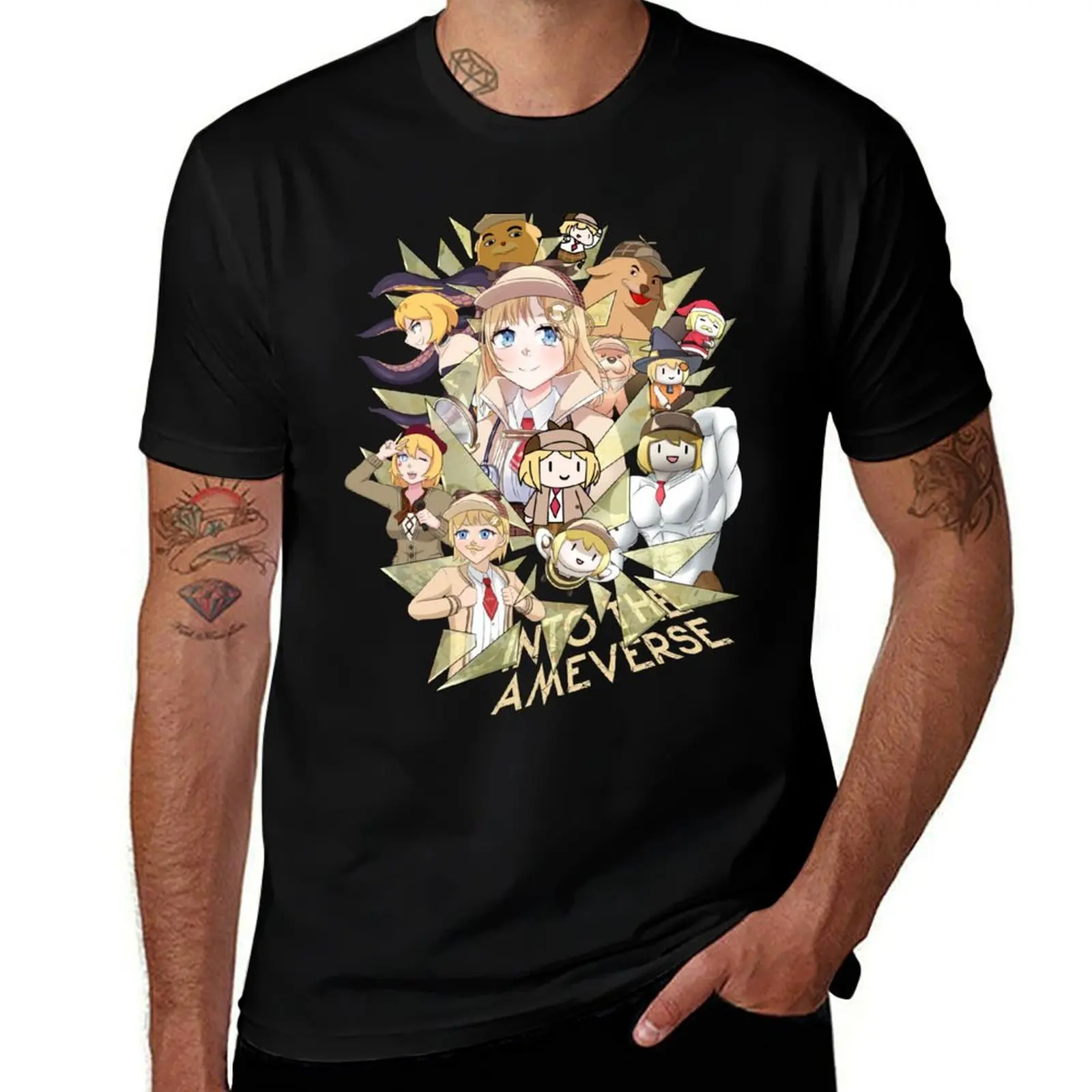

Amelia Watson - Into the Ame-Verse T-Shirt luxury t-shirt anime stuff vintage cotton man t-shirts plain t shirts men