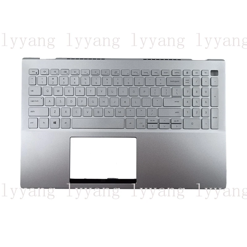 

f 06XCC3 Palmrest Backlit Keyboard For Dell Inspiron 15 5501 5502 5505 Silver