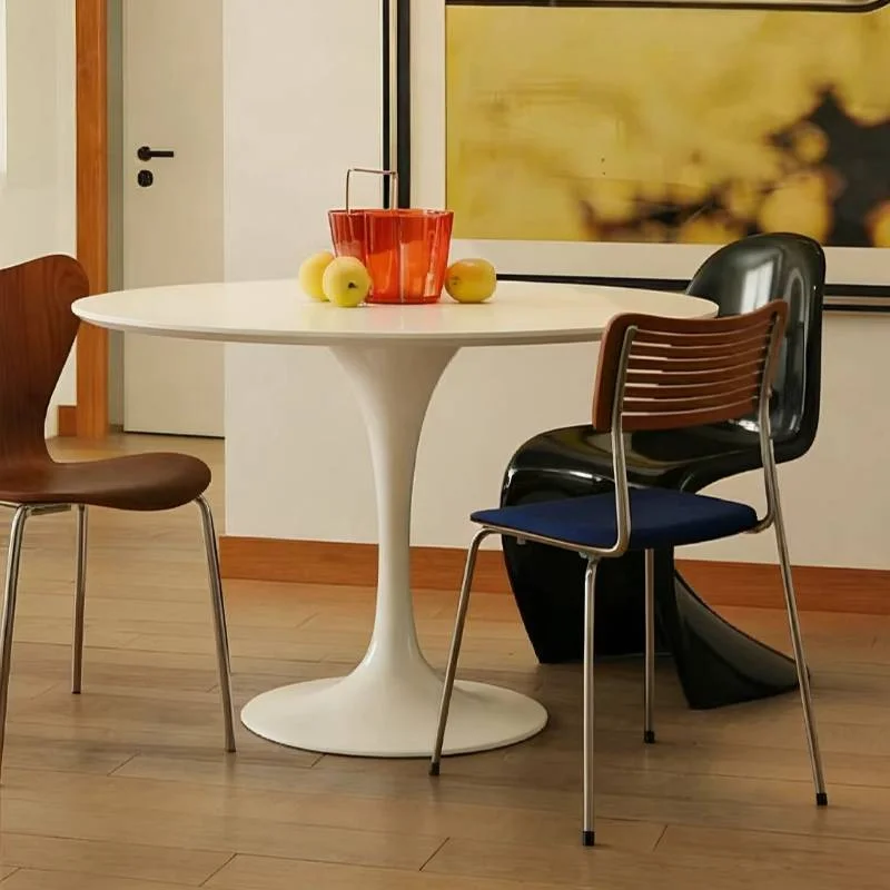 Round Decorations Restaurant Tables Base Modern Nordic Island Dinner Table Conference Lounges Mesas De Restaurante Furniture