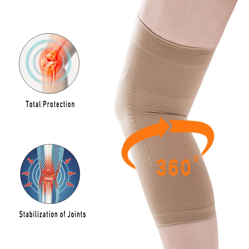 XZ 2 pz/paia ginocchiera a compressione medica elastico Unisex sport pallavolo basket corsa ciclismo allenamento in palestra supporto per ginocchio