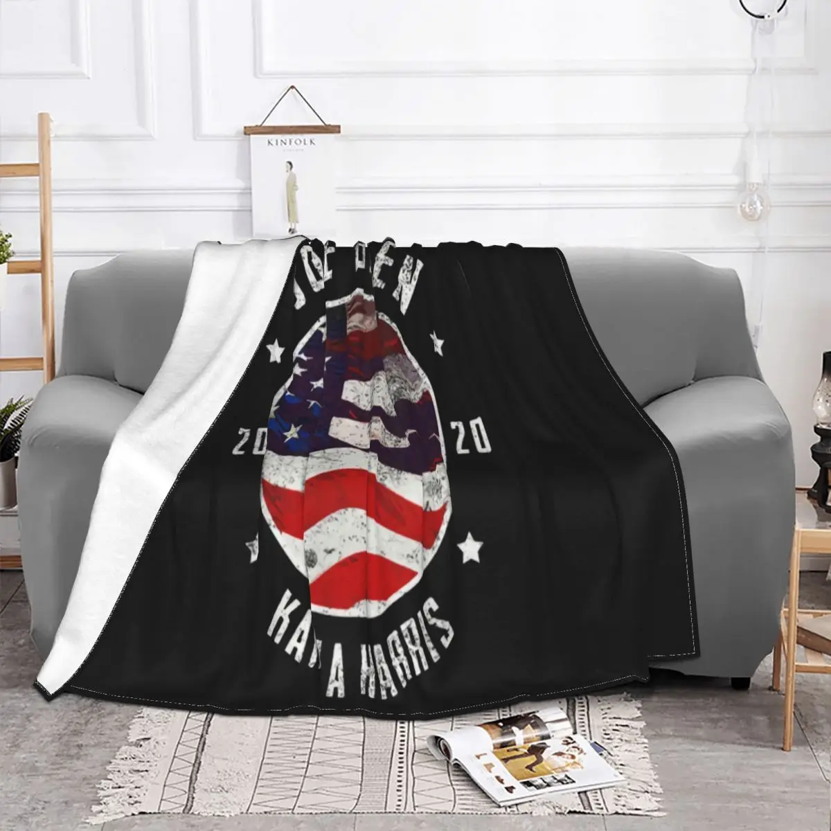 Biden Harris Election 2020 Funny Gift Black For Men Size S 3Xl New Design Different Throw Blanket