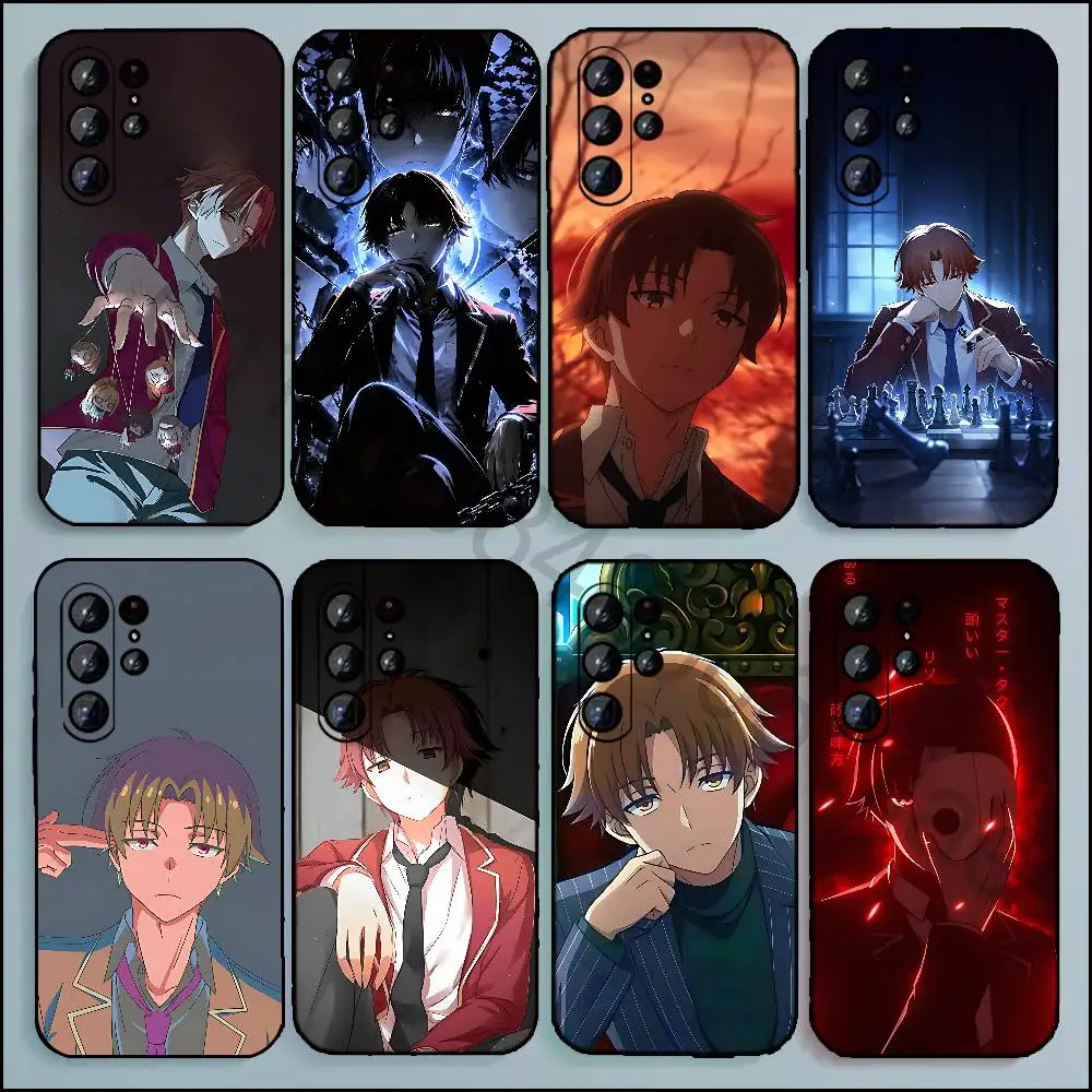 A-Ayanokoji kiyotaka Anime Phone Case For Samsung Galaxy A20 21 22 31 32 52 53 72 73 80 91 Soft Black Cover