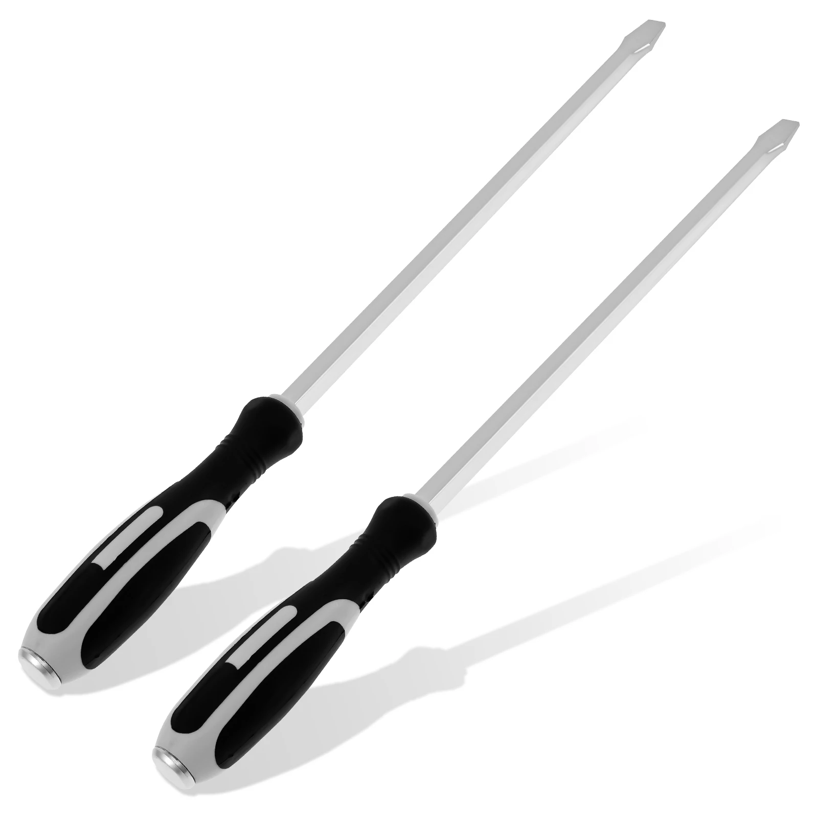 

2 шт. удлиненная отвертка для сноса 56 см/22 дюйма, длинная прямая головка, инструмент для ремонта монтировки, отвертка с плоской головкой/шлицевой головкой