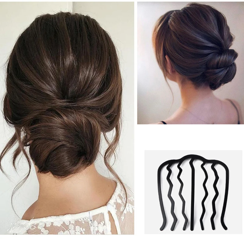 Pinzas para el pelo para niña y mujer, accesorios para el cabello, herramientas de trenzado, horquillas simples de moda, peine, Clip giratorio, horquilla, adorno rizado