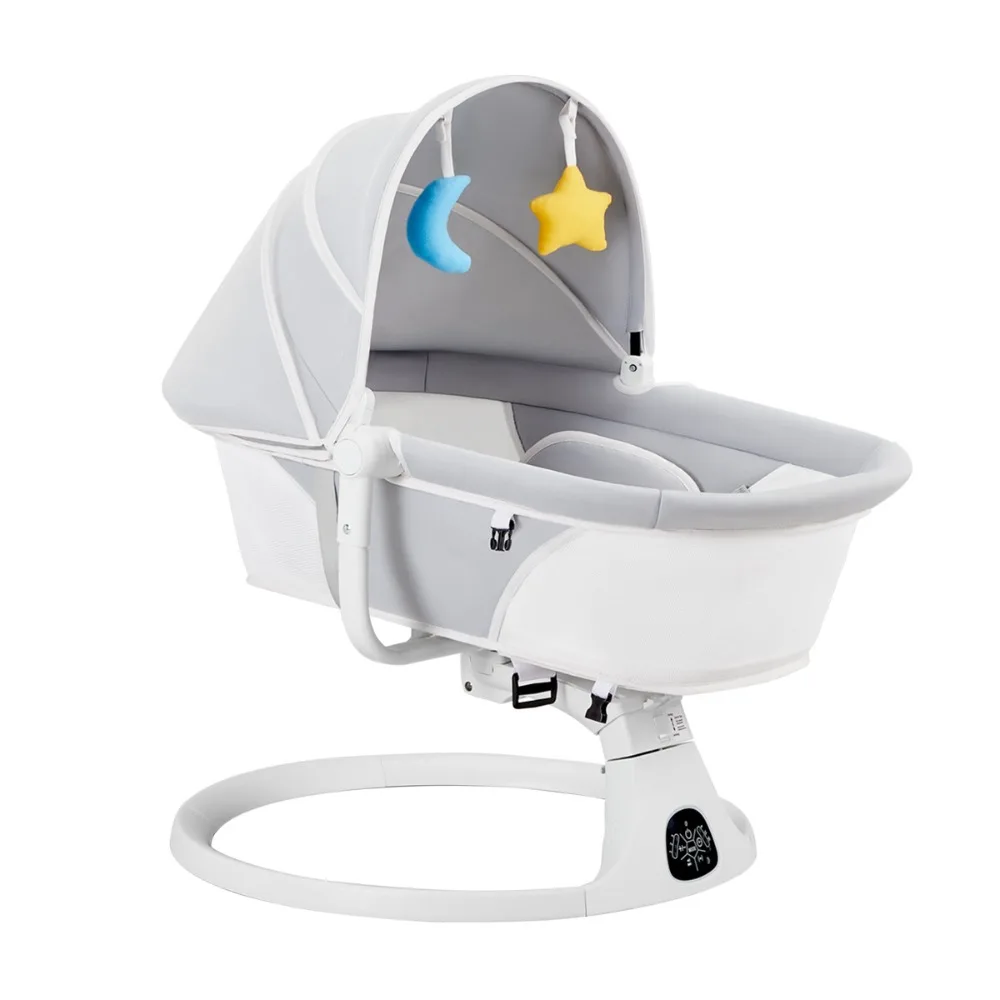 Baby Cradle Rocking Chair Multifunctional Electric Cradle Rocker Newborn Bed Sleeping Basket