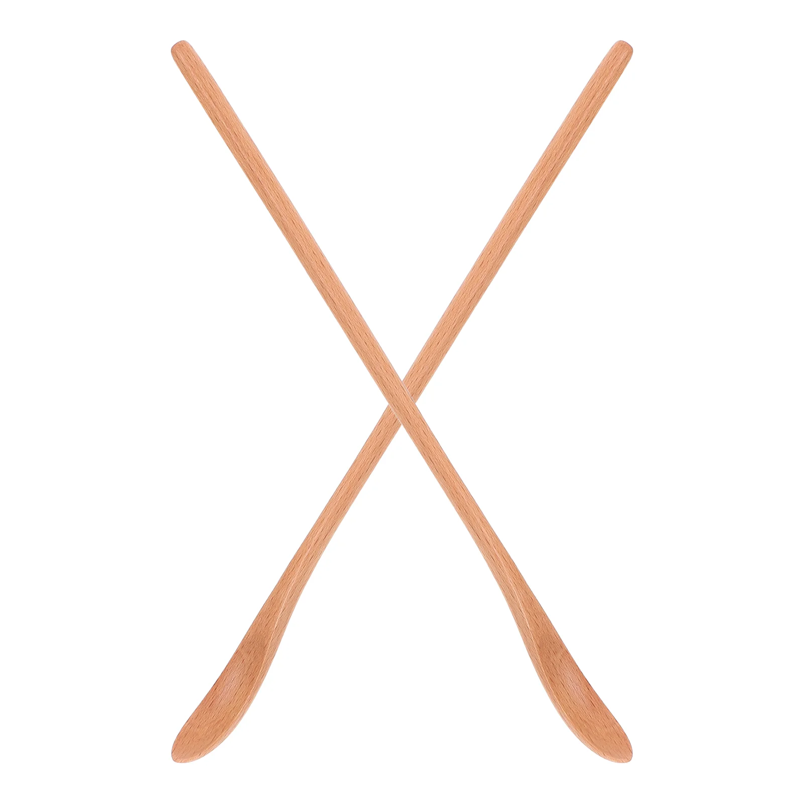 

2pcs Wooden Coffee Spoon Long Handle Spoon Wooden Kitchen Utensil Ideal For Stirring Tea Honey Cooking And Serving