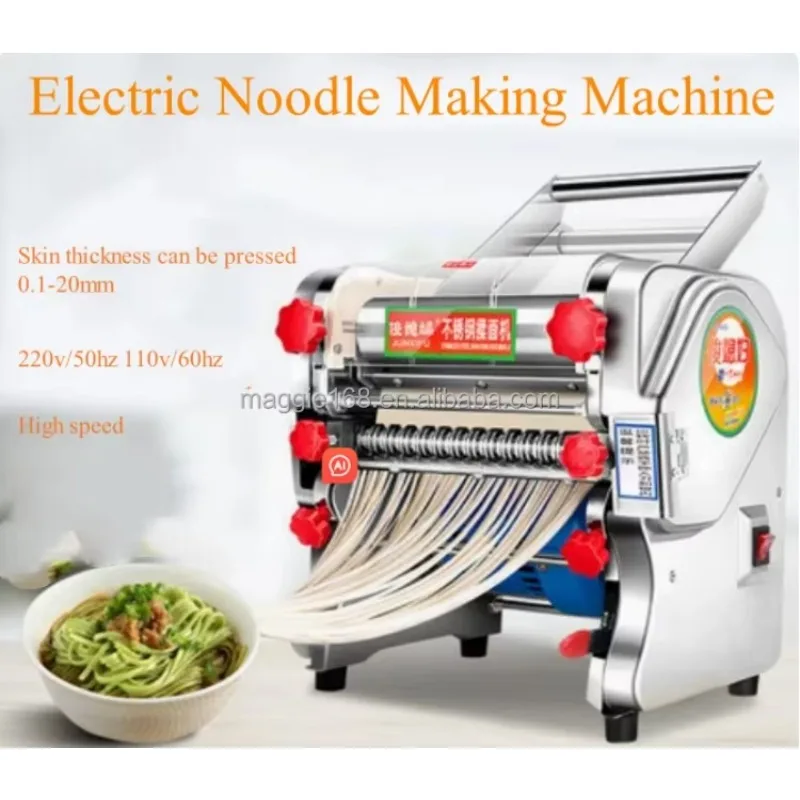 2-18mm Adjustable Width Stainless Steel 220v Household Multifunctional Noodle Press Electric Pasta Making Machine