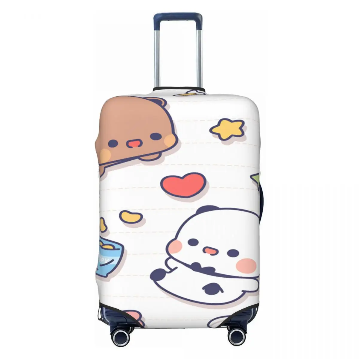 Cartoon Panda Bubu Dudu Suitcase Cover Business Holiday Practical Luggage Accesories Protector