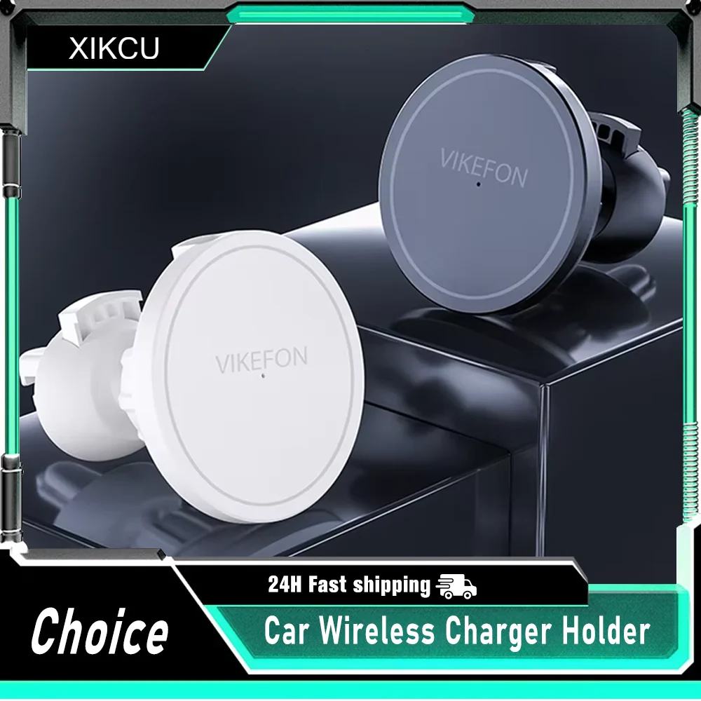 

Магнитное автомобильное беспроводное зарядное устройство 30 Вт + кольцо для iPhone 14 15 16 17 Pro Max Mini Air Vent Автомобильный держатель для телефона Подставка Быстрая автомобильная зарядка