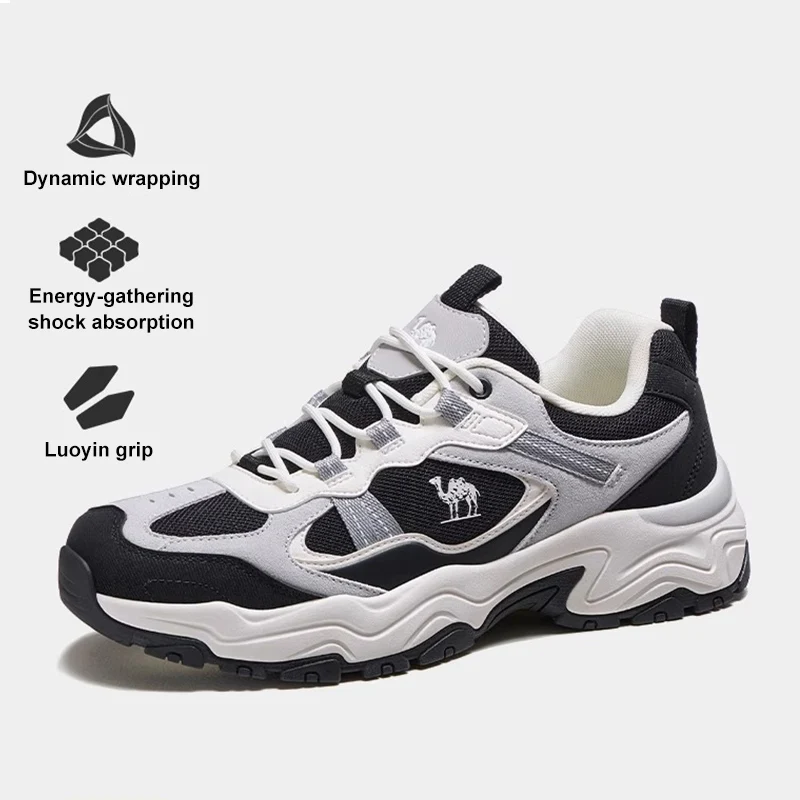 GOLDEN CAMEL Outdoor Hiking Shoes Women and Men Sneakers Thick Sole Heightening Wear-resistant Trekking Sports Shoes for Men