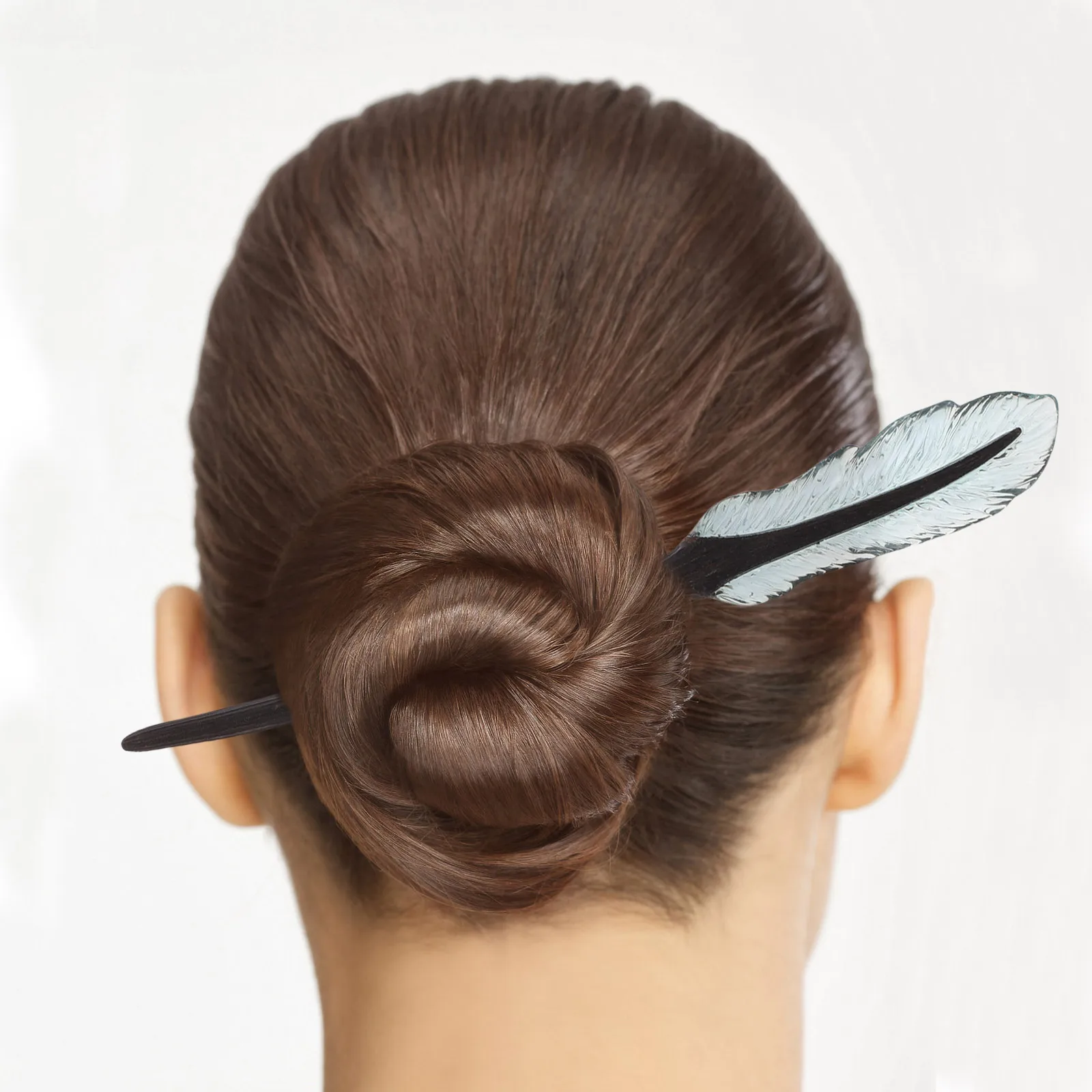 

Feathered Hairpin Wooden Accessories for Women Daily Elegant Design Durable Material Modern Chinese Style Hair
