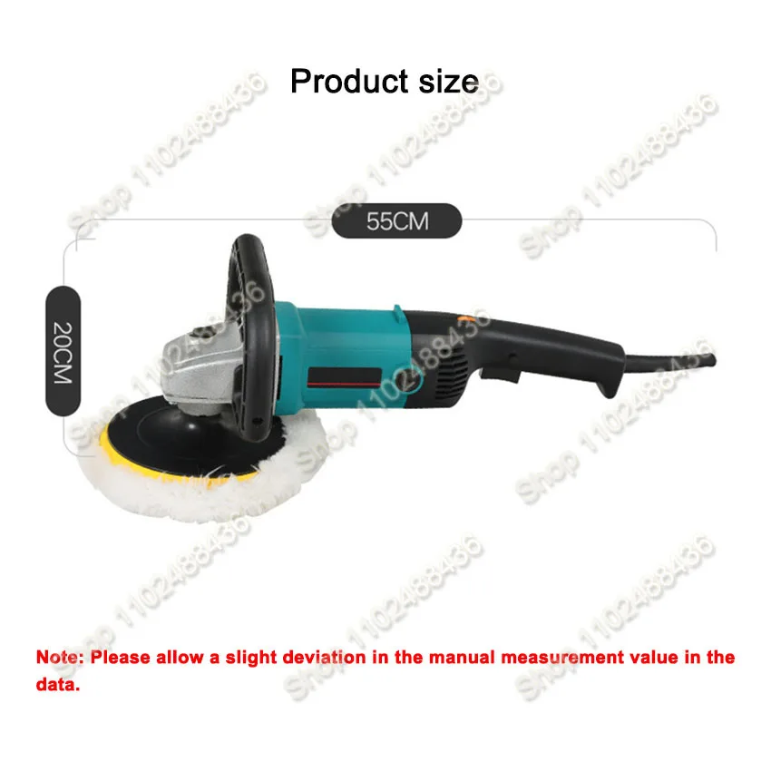 Multi-function Car Specific Waxing Machine Electric Marble Tile Polisher Car Buffing Machine 1200W Automobile Polishing Machine