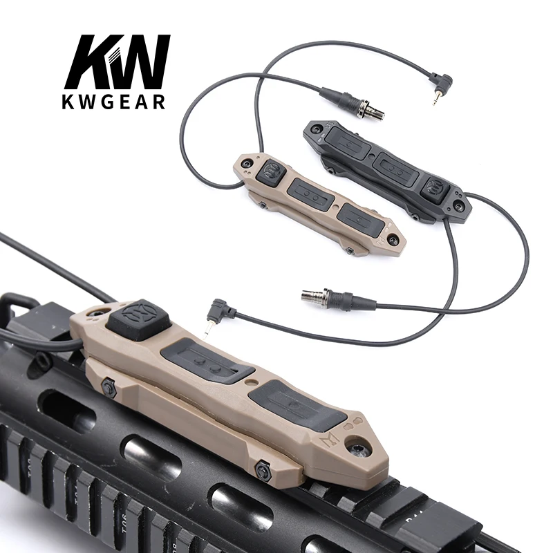 Tactical Augmented Pressure Remote Dual Function Tail Switch For M300 M600 DBAL A2 PEQ-15 PEQ16 Flashlight Hunting Accessories