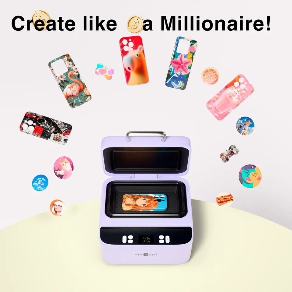 HTVRONT H17 Phone Cases Heat Press - Automatic Vacuum Heat Press Machine  for Phone Cases Compatible with iPhone & Android - AliExpress 7