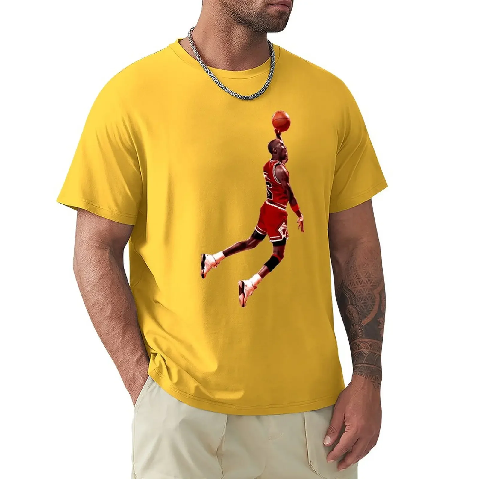 2023 Basketball Stars Michaeler And Jordans (21) Graphic  T-shirts  Vintage   Home Eur Size  top Quality
