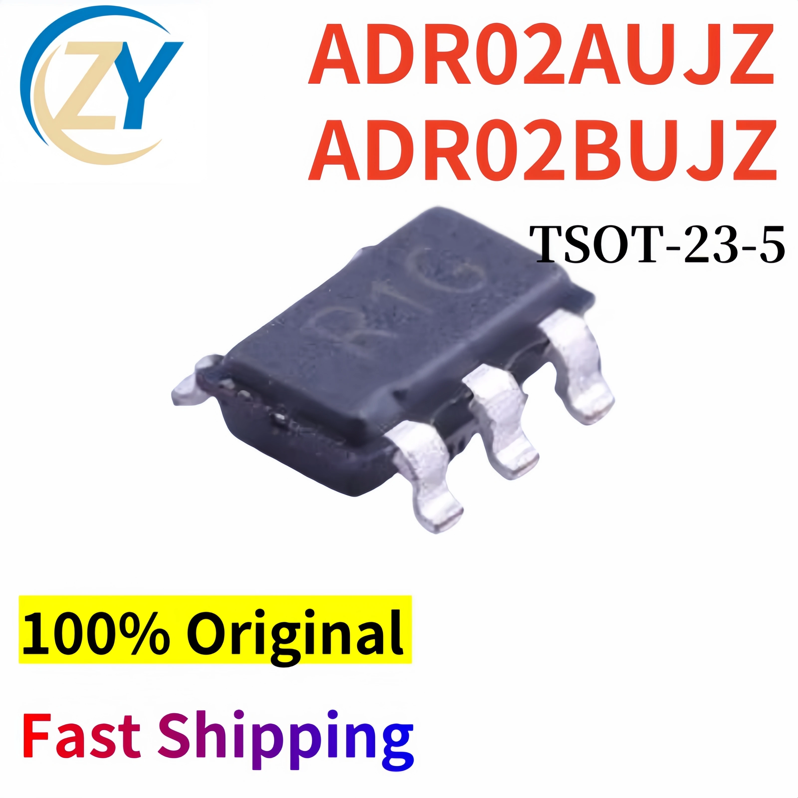 (2pcs) ADR02 ADR02AUJZ Voltage References ADR02BUJZ TSOT-23-5 100% Original & In Stock