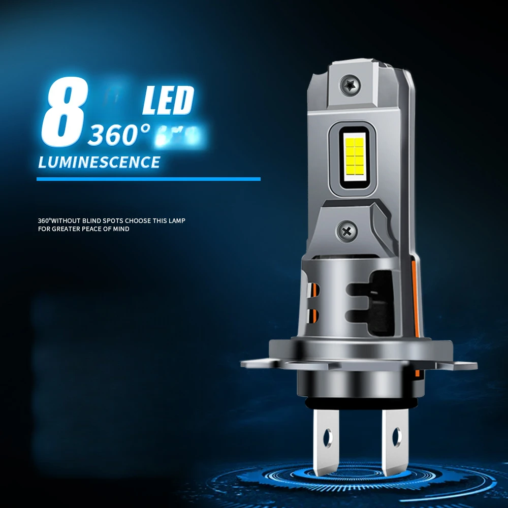 Car led headlights lossless direct plug-in car lights h7h11 double-sided 8 lamp beads led car headlights