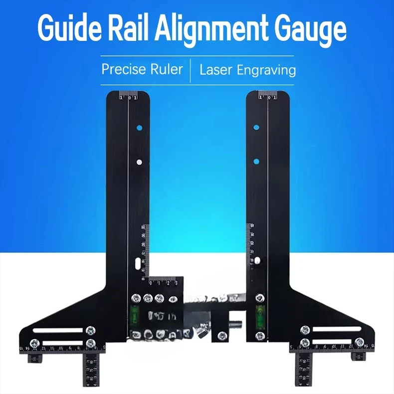 Modern designed elevator rail alignment ruler for apartment positioning
